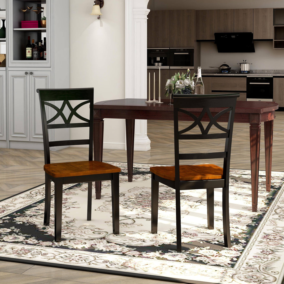 Cream Dining Chair Set of 2 V4438