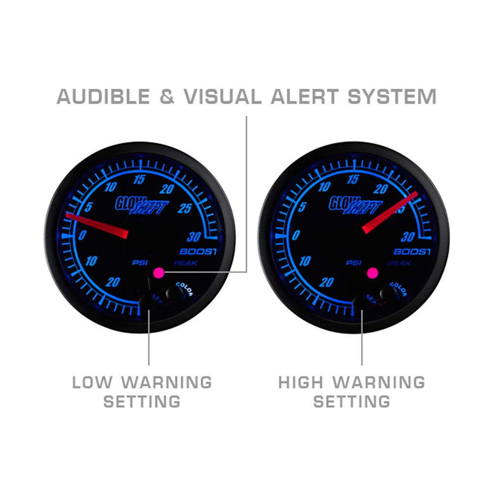 Black Dial Tinted Lens Water Coolant Temperature Gauge Kit 2-1/16" 52mm Pack of 2 V58882