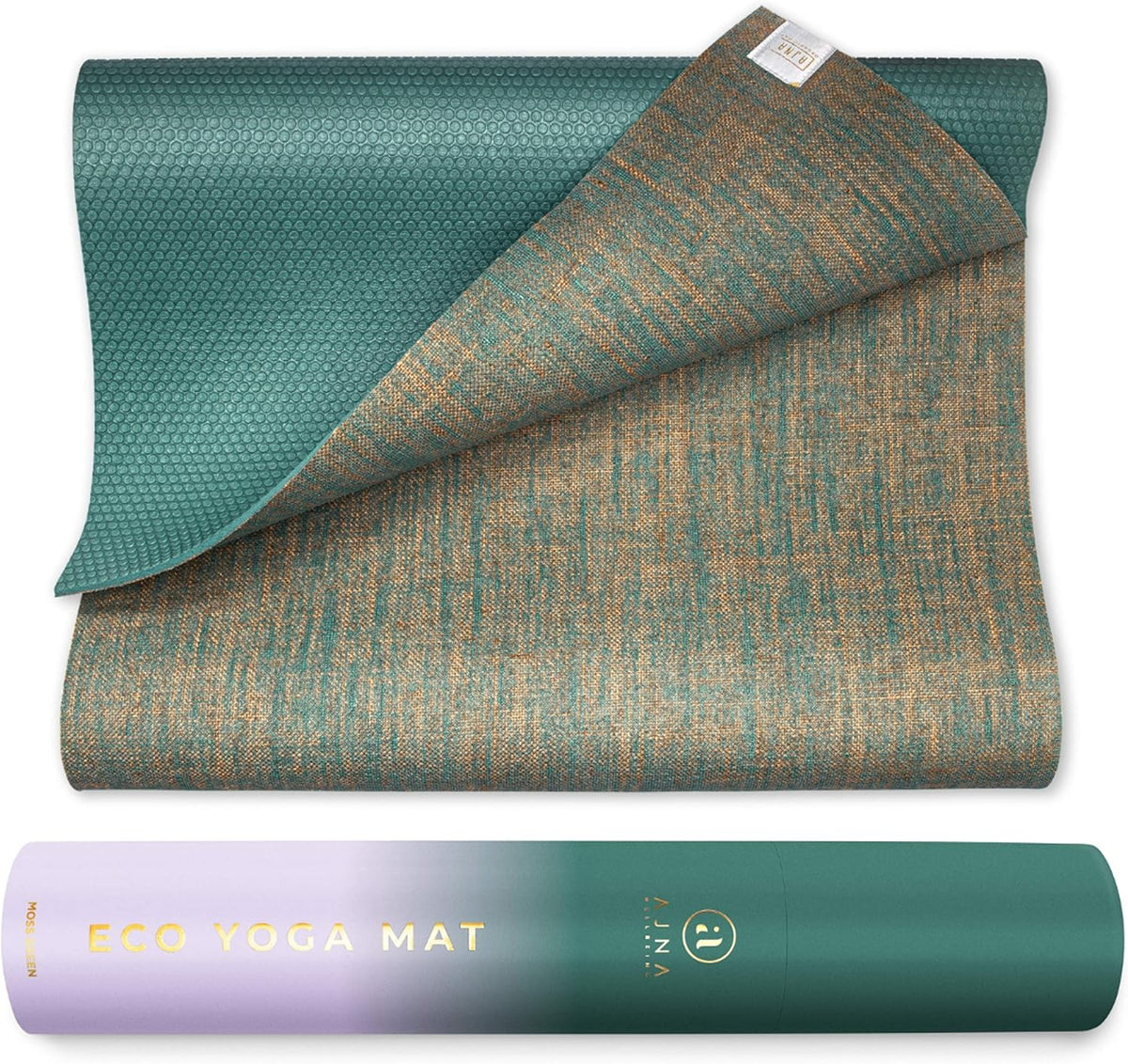 Organic Jute Yoga Mat with Carrying Strap, 72 Inch, 5mm, Pack of 2 E14508