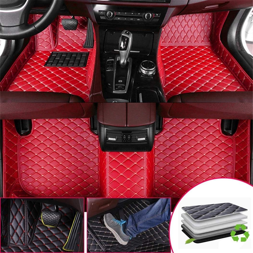 Custom Car Floor Mats Front Rear Leather Mat I483189
