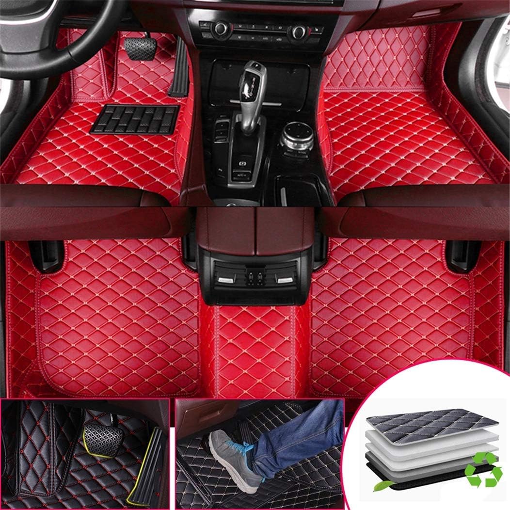 Custom Car Floor Mats Front Rear Leather Mat I483189