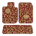 Red Oriental Car Mats V9973