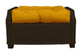 Canvas Sunflower Yellow Tufted Ottoman Replacement Cushion E7810