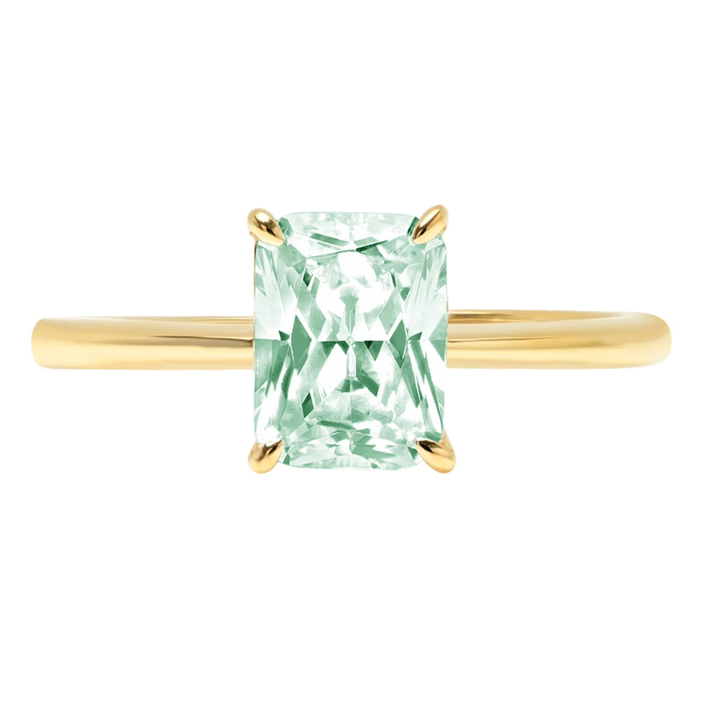 18k Yellow Gold Solitaire Ring D3493