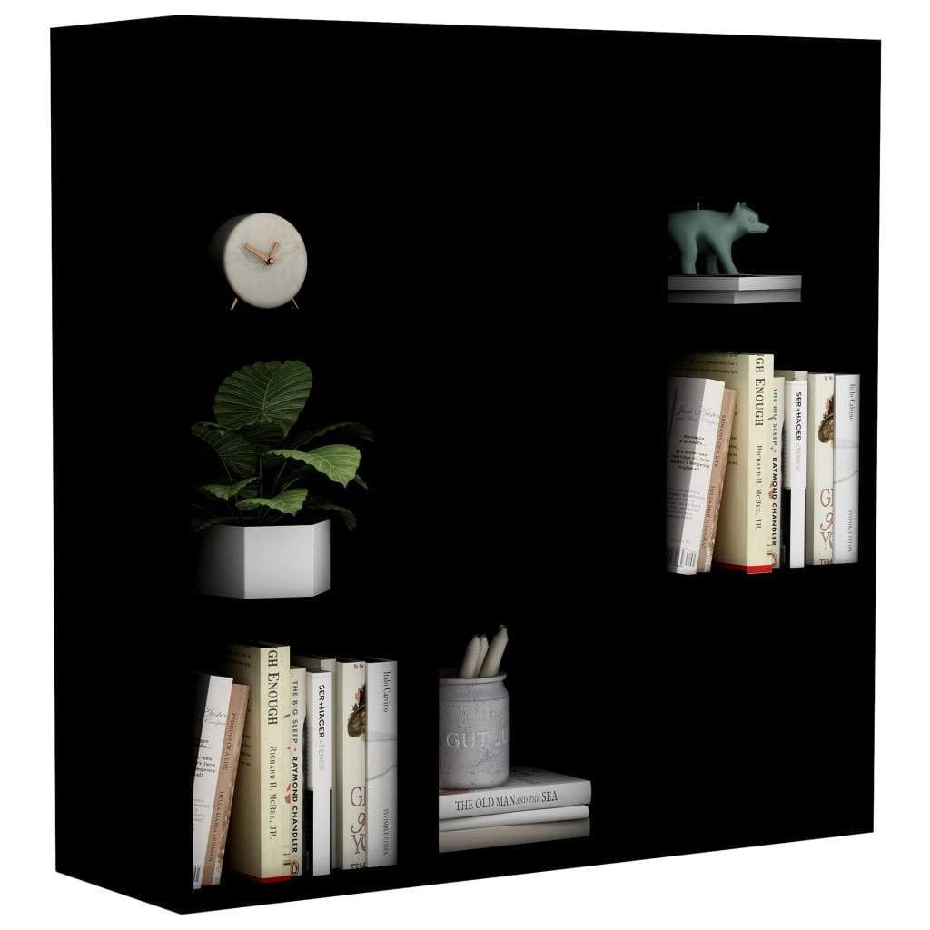 White and Sonoma Oak Chipboard Book Cabinet S51837