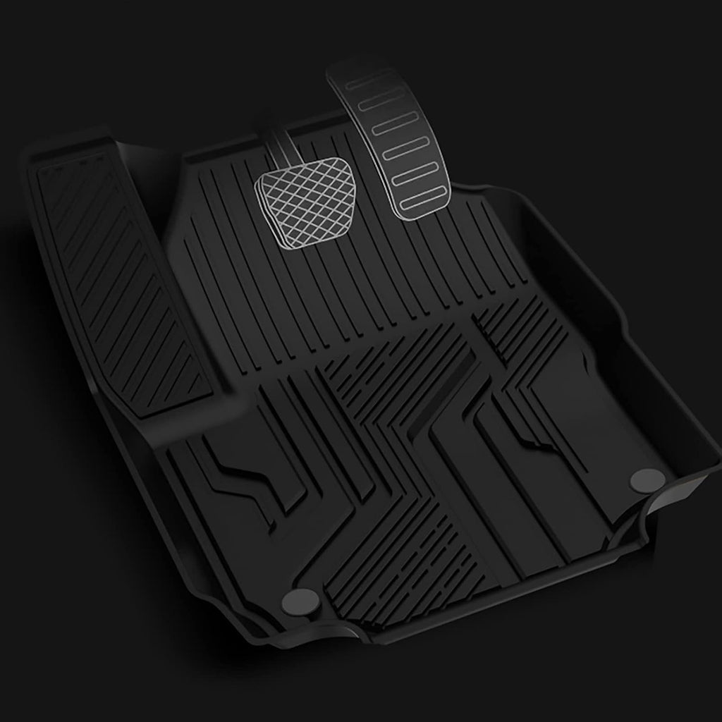 Black TPE All Weather Floor Liners for Chevrolet Equinox 2018-2021 Q442