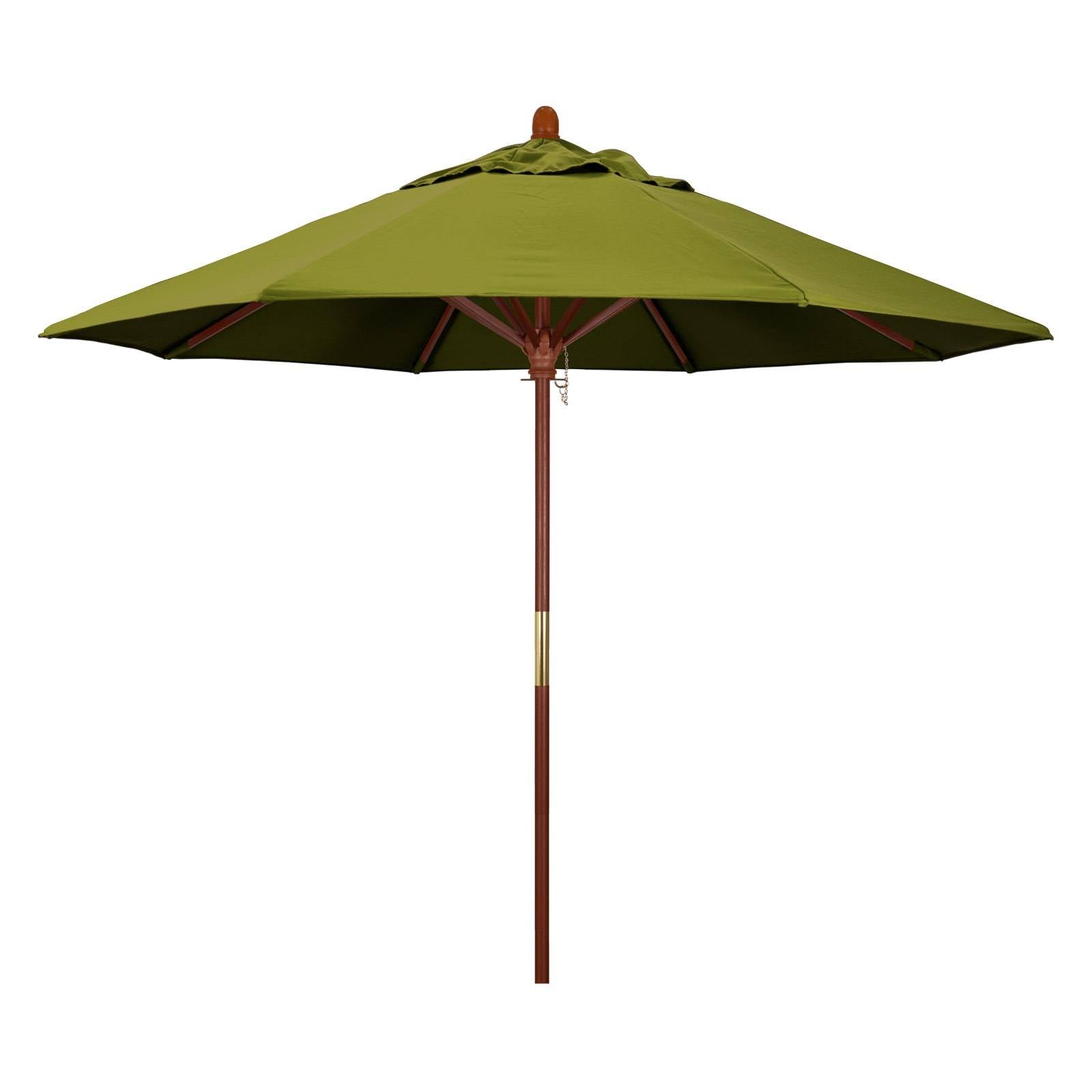 9 ft. Olefin Wood Market Umbrella A6194