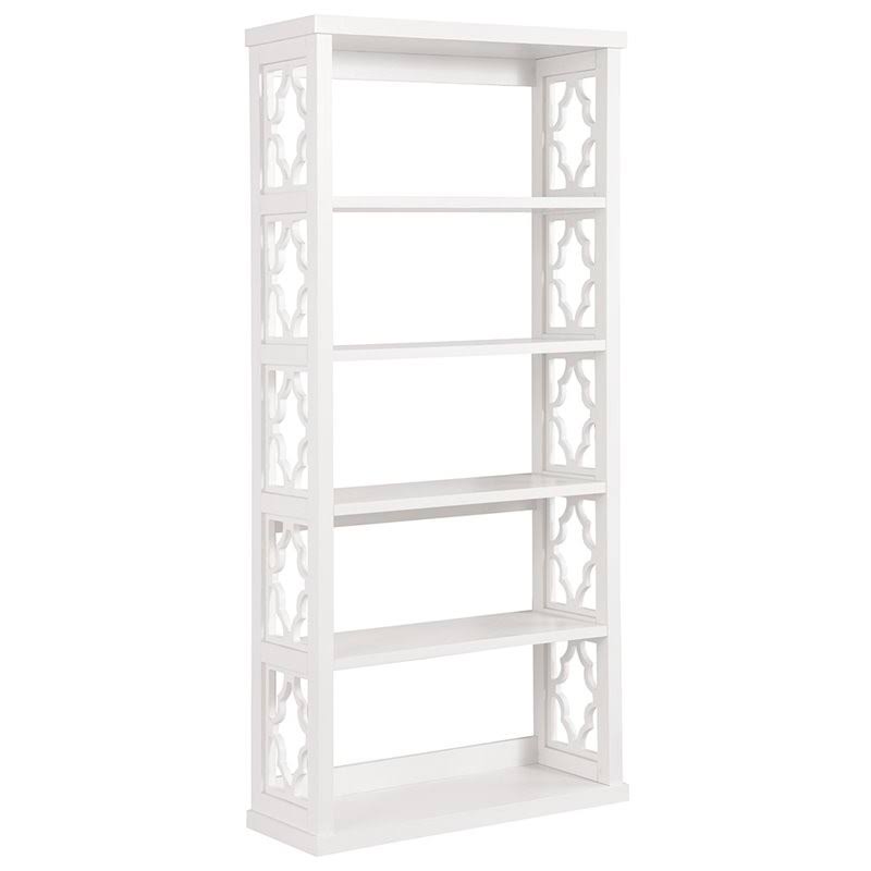 White 5 Shelf Bookcase T16293
