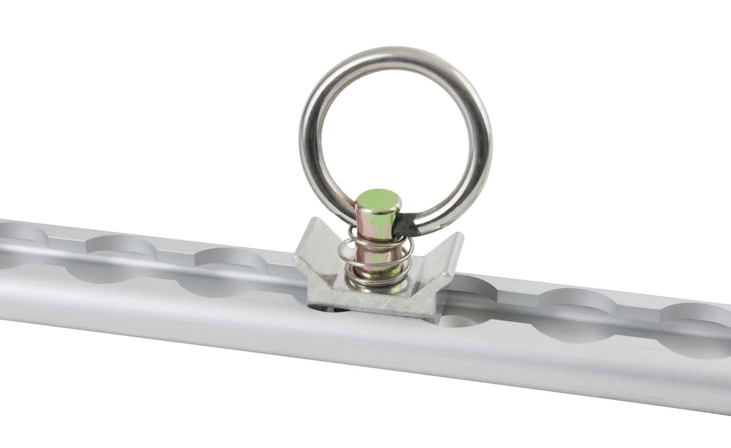 14 Pc Tie Down Kit with Aluminum L-Track, Stainless Steel Ring, Ratchet Strap Q763151