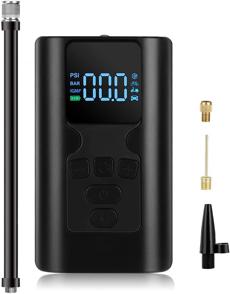 150PSI Cordless Tire Inflator Air Pump with Digital Pressure Gauge LED Light, Pack of 2 H68073