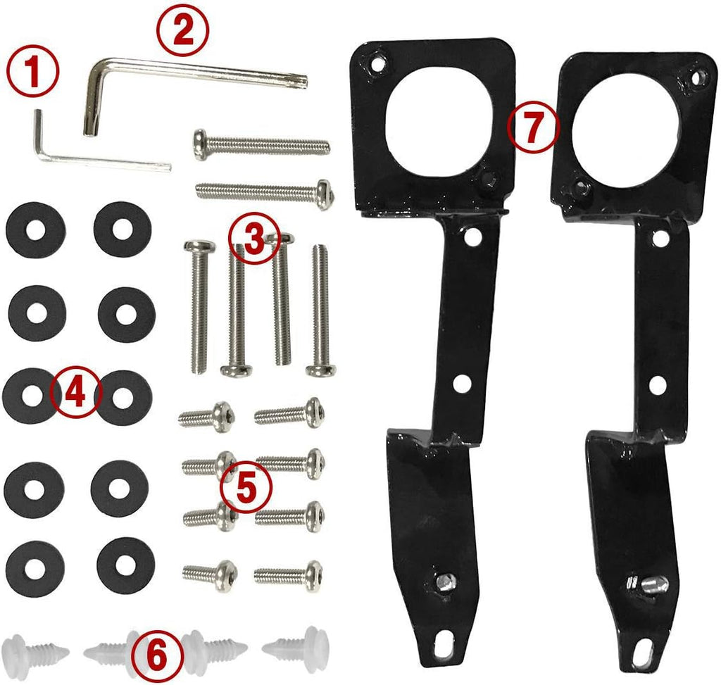 Black Roof Rack Rails Cross Bars for Toyota Tacoma Double Cab K1122