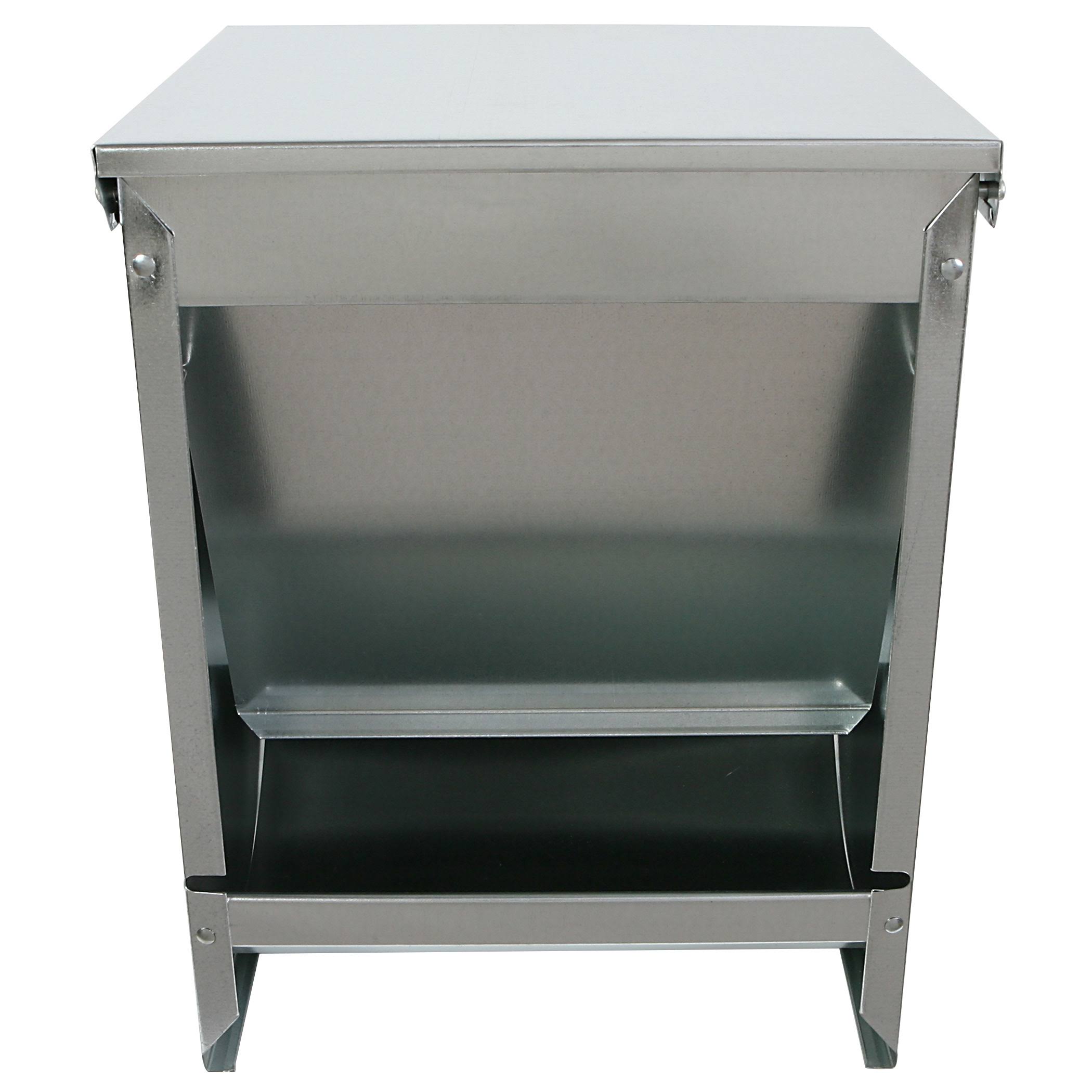 15 lb Capacity Silver Pet Feeder M60610