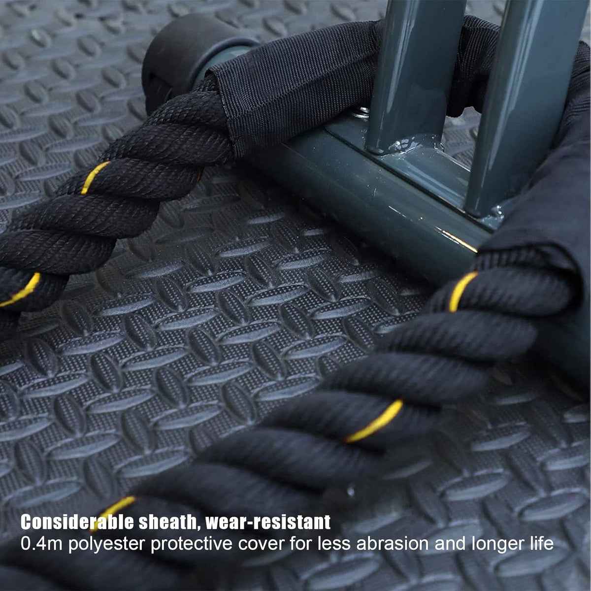 30Ft 1.5 Inch Heavy Dacron Battle Rope with Anchor N98462