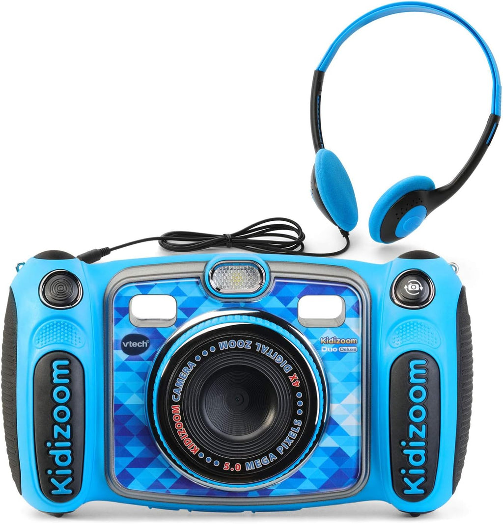 Blue Digital Selfie Camera with MP3 Player and Headphones Y550