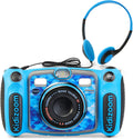 Blue Digital Selfie Camera with MP3 Player and Headphones Y550