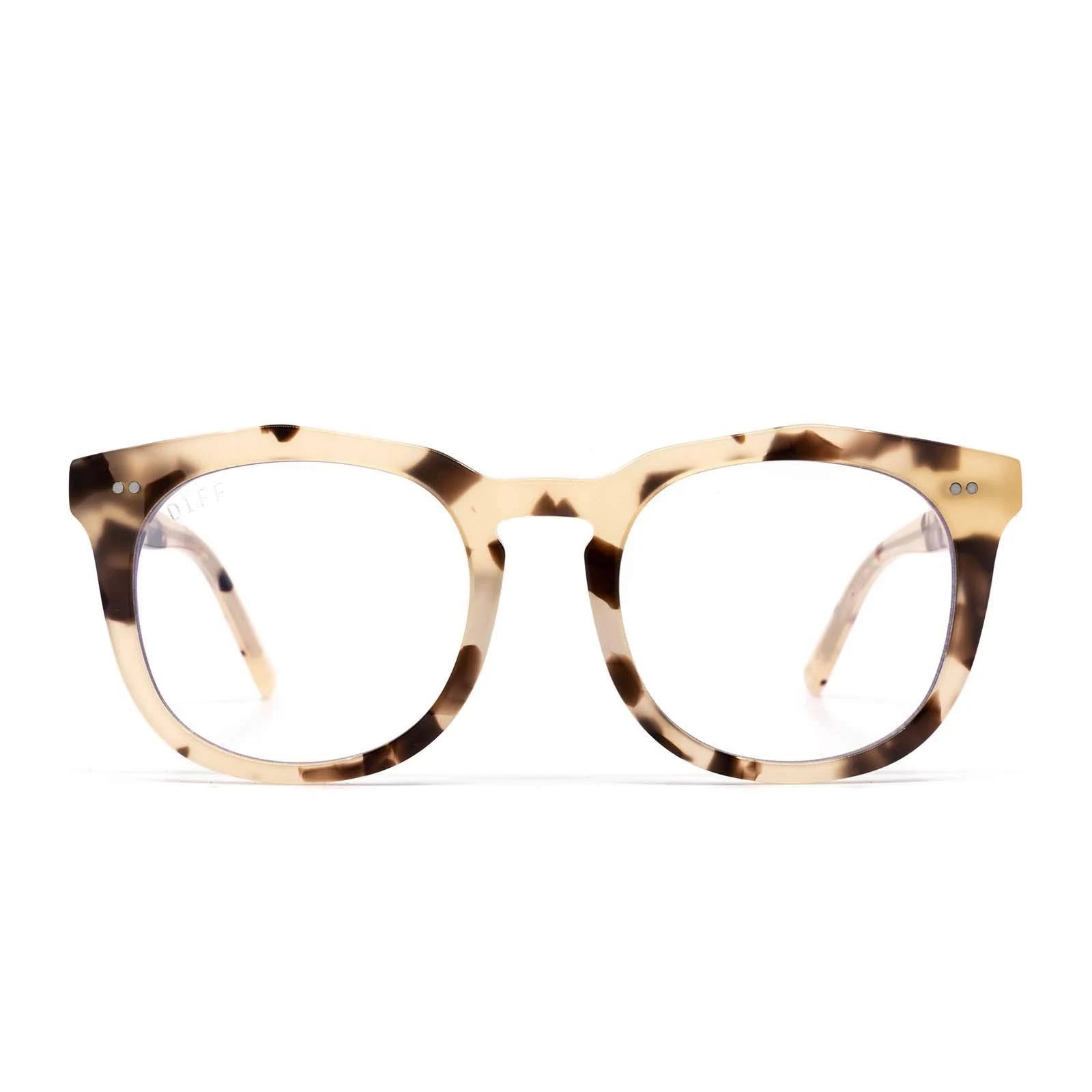 Cream Tortoise Blue Light Glasses N159