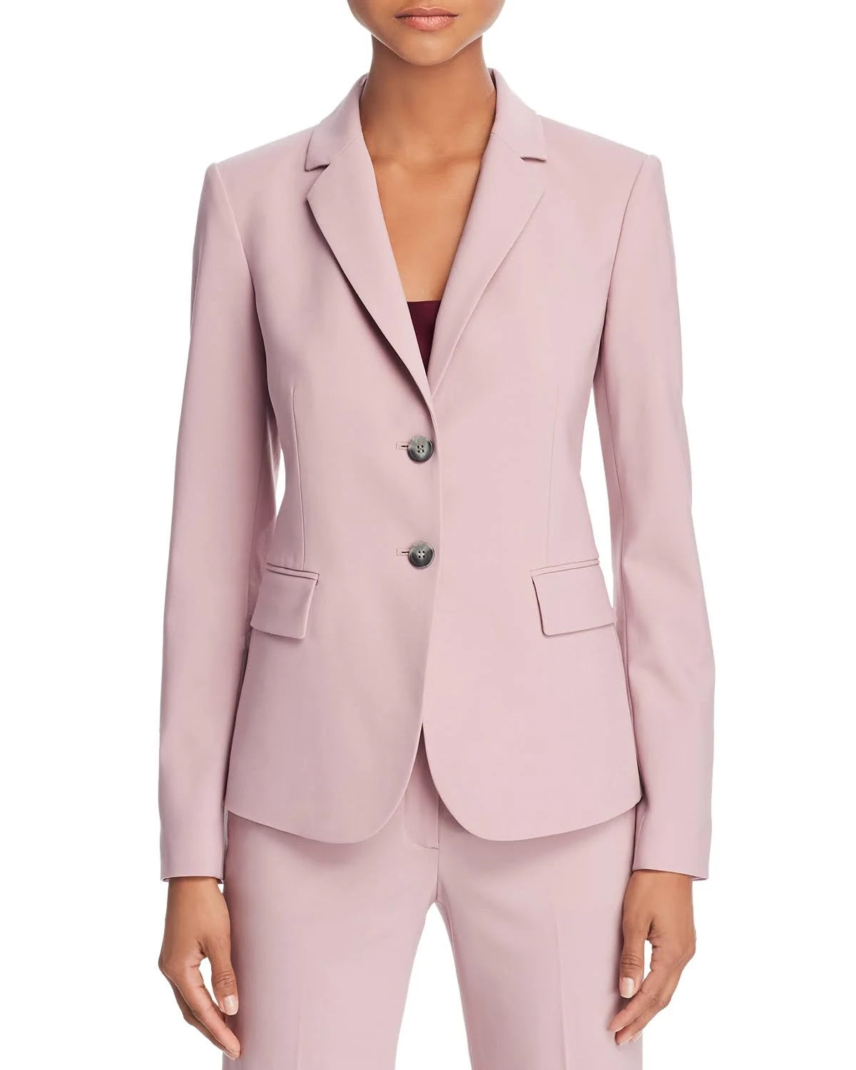Black Wool-Blend Blazer O846