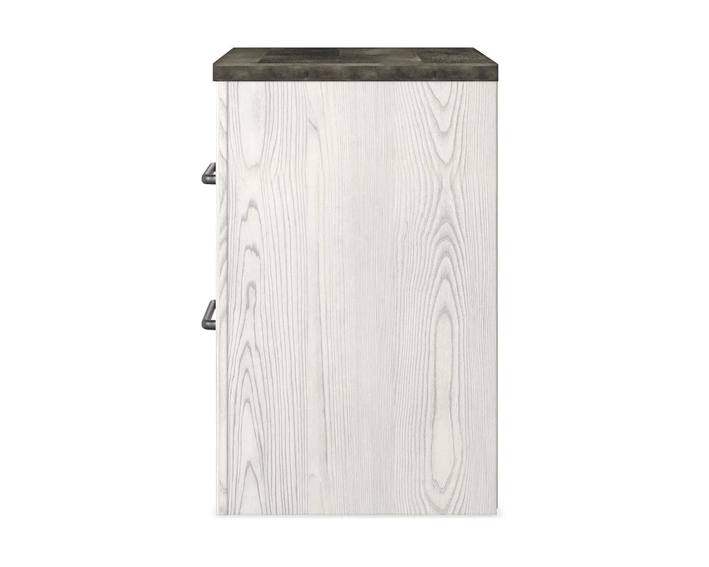 White/Gray Nightstand K36243