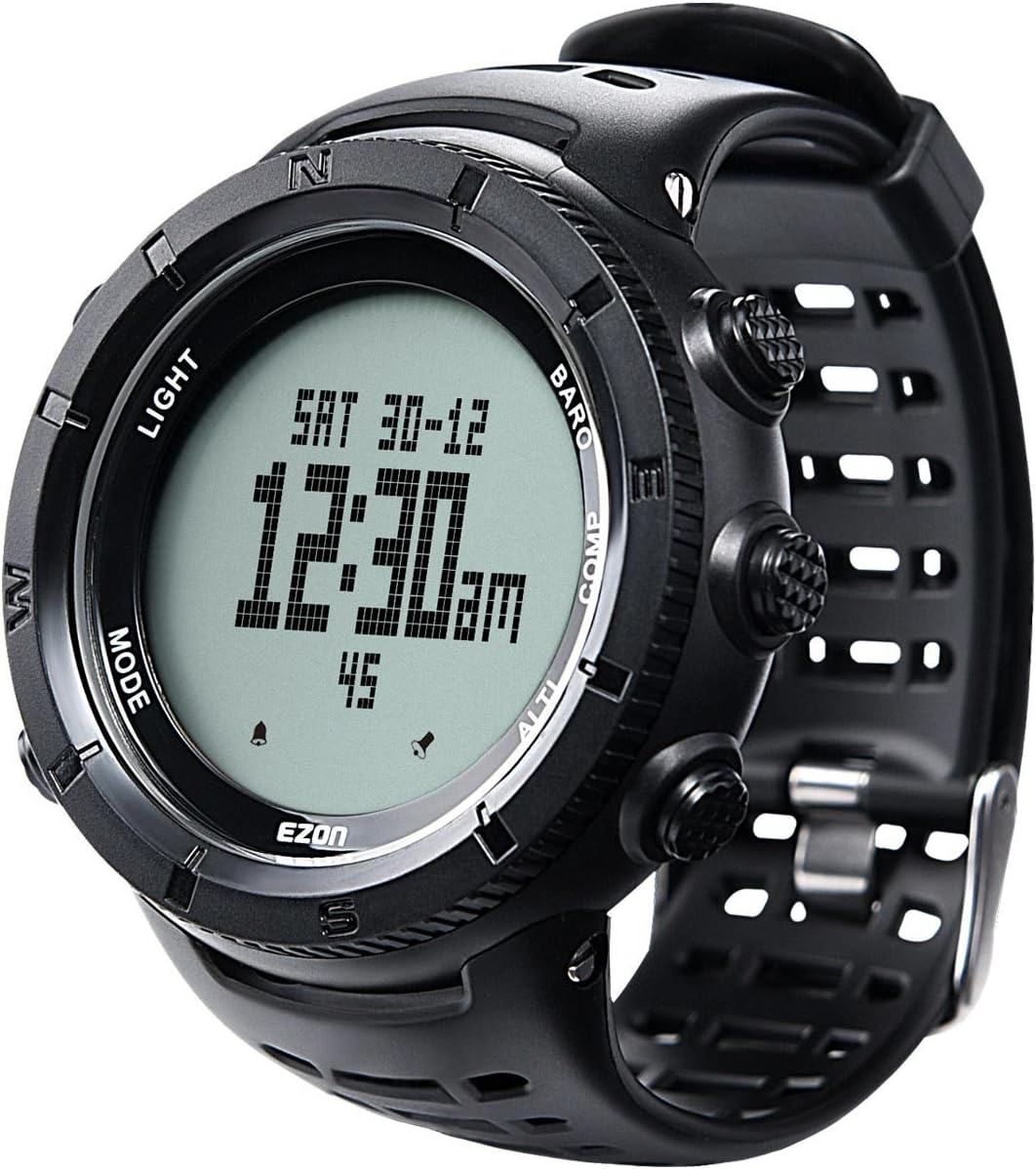 Digital Watch Altimeter Barometer Compass Outdoor Hiking Watch H620859