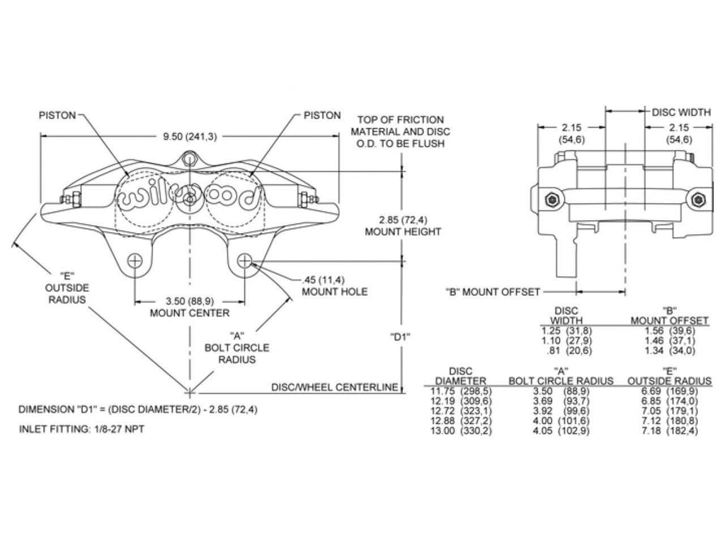 Forged Superlite Internal Caliper L24632