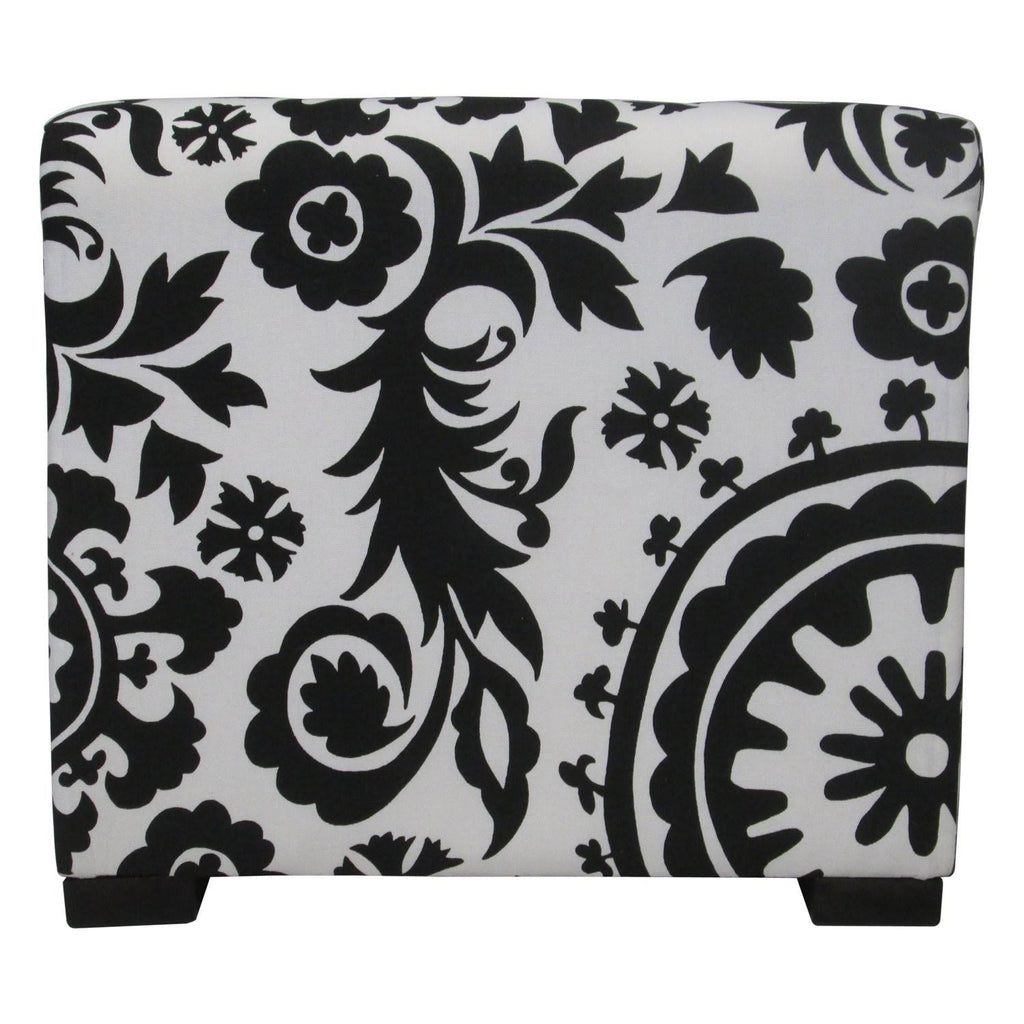 Black Cube Ottoman N9751