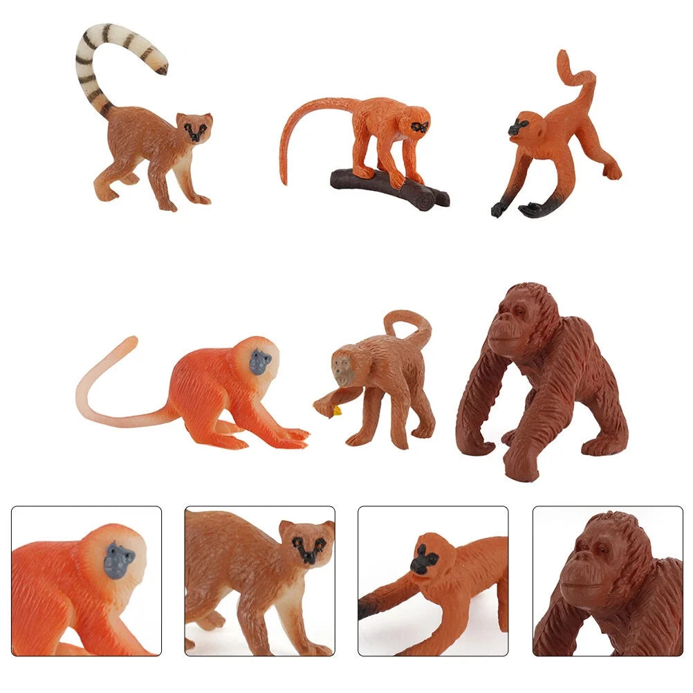 Solid Long-tailed Monkey Decoration Toy M4684