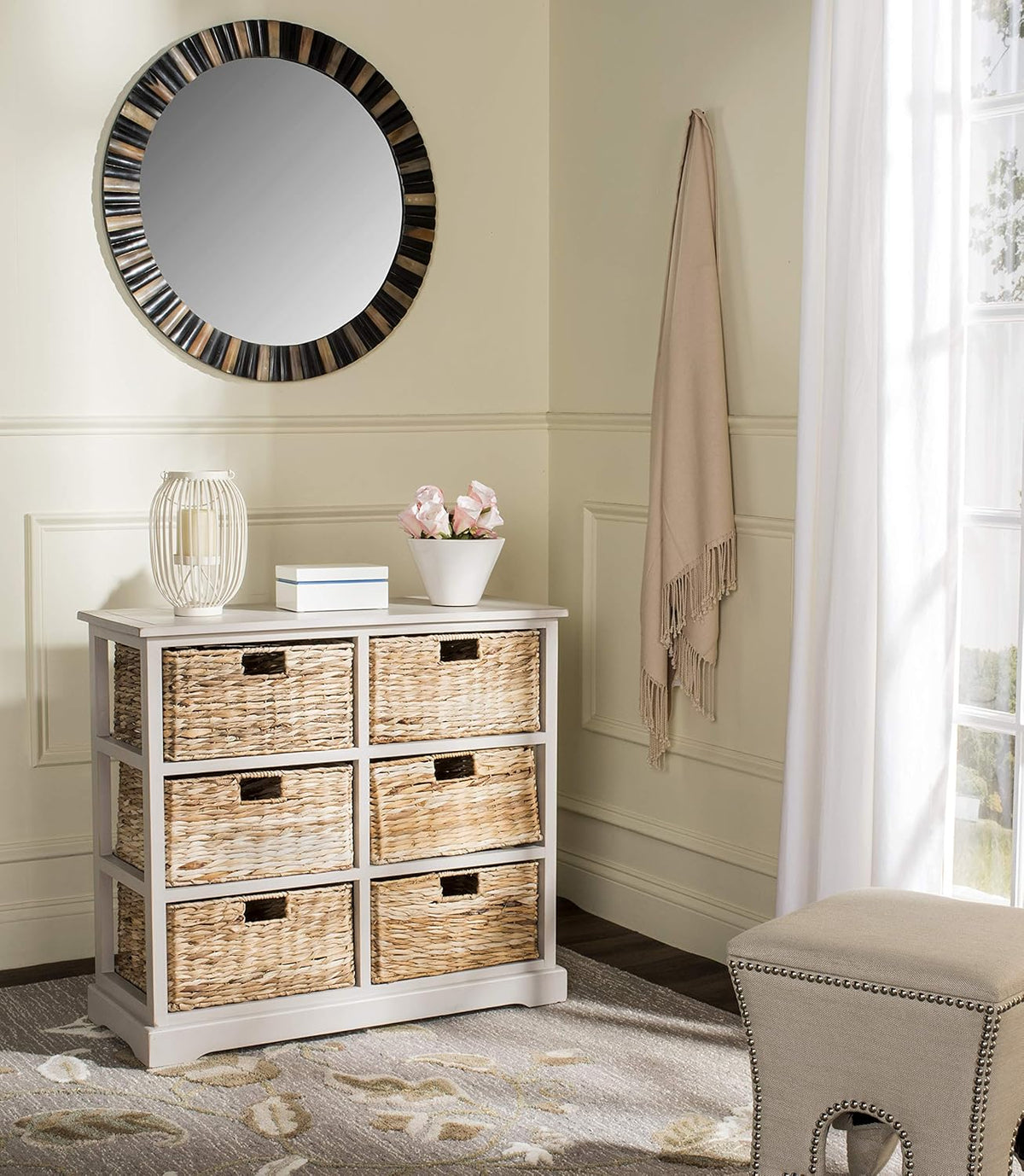 Wicker Basket Storage Chest J271