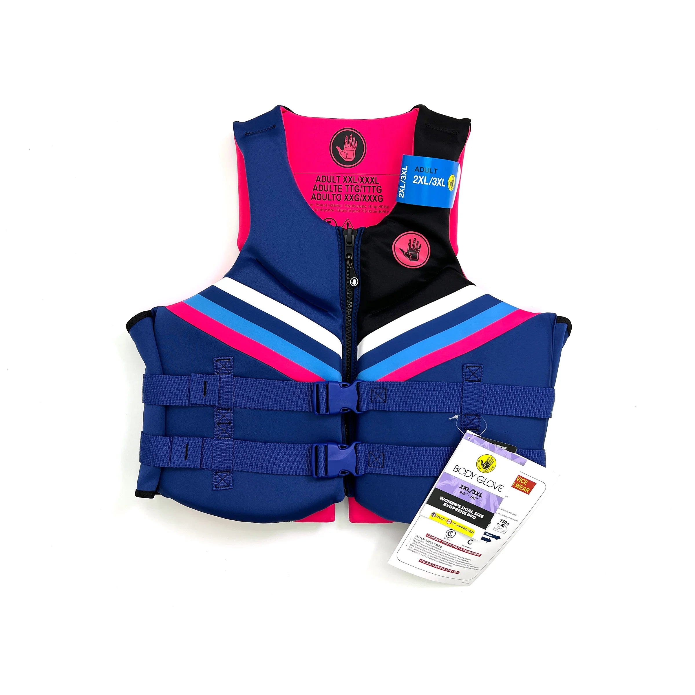 Pink Evoprene Life Jacket and Vest 2X/3X P3764
