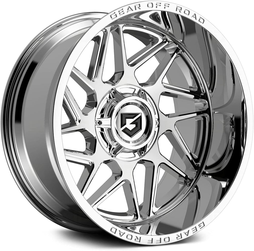22x10 6x135/6x5.5" -19mm Chrome Wheel Rim 22" E113