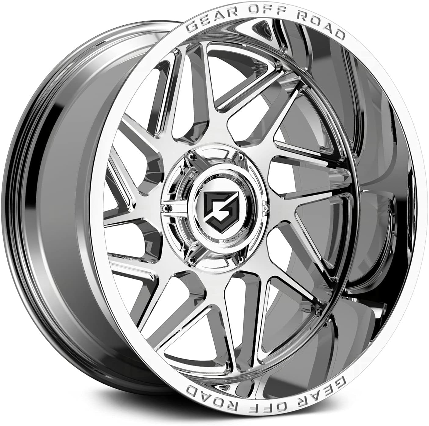 22x10 6x135/6x5.5" -19mm Chrome Wheel Rim 22" E113