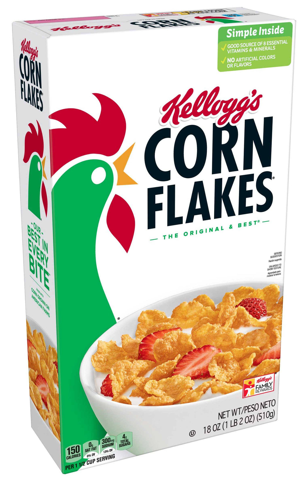 Corn Flakes Cereal 18 Ounces per Box - 6 per Case N839
