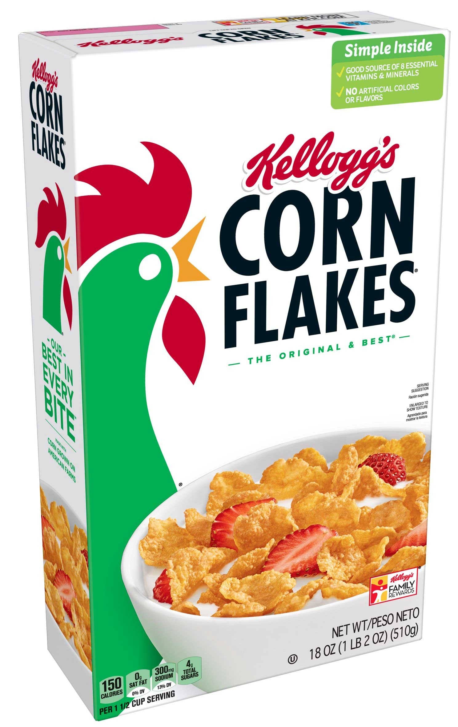 Corn Flakes Cereal 18 Ounces per Box - 6 per Case N839