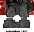 Black TPE All Weather Floor Liners for Chevrolet Equinox 2018-2021 Q442