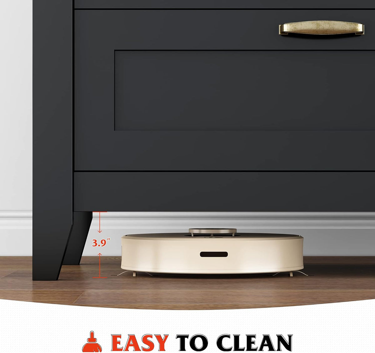 6 Drawer Retro Wood Dresser with Metal Handle Y897