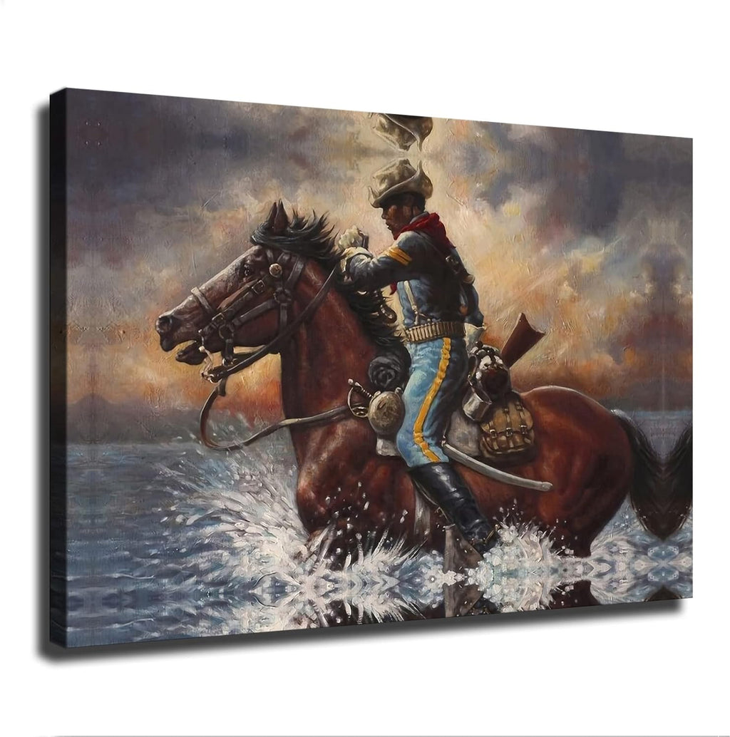 Buffalo Soldier Poster Canvas Wall Art C272