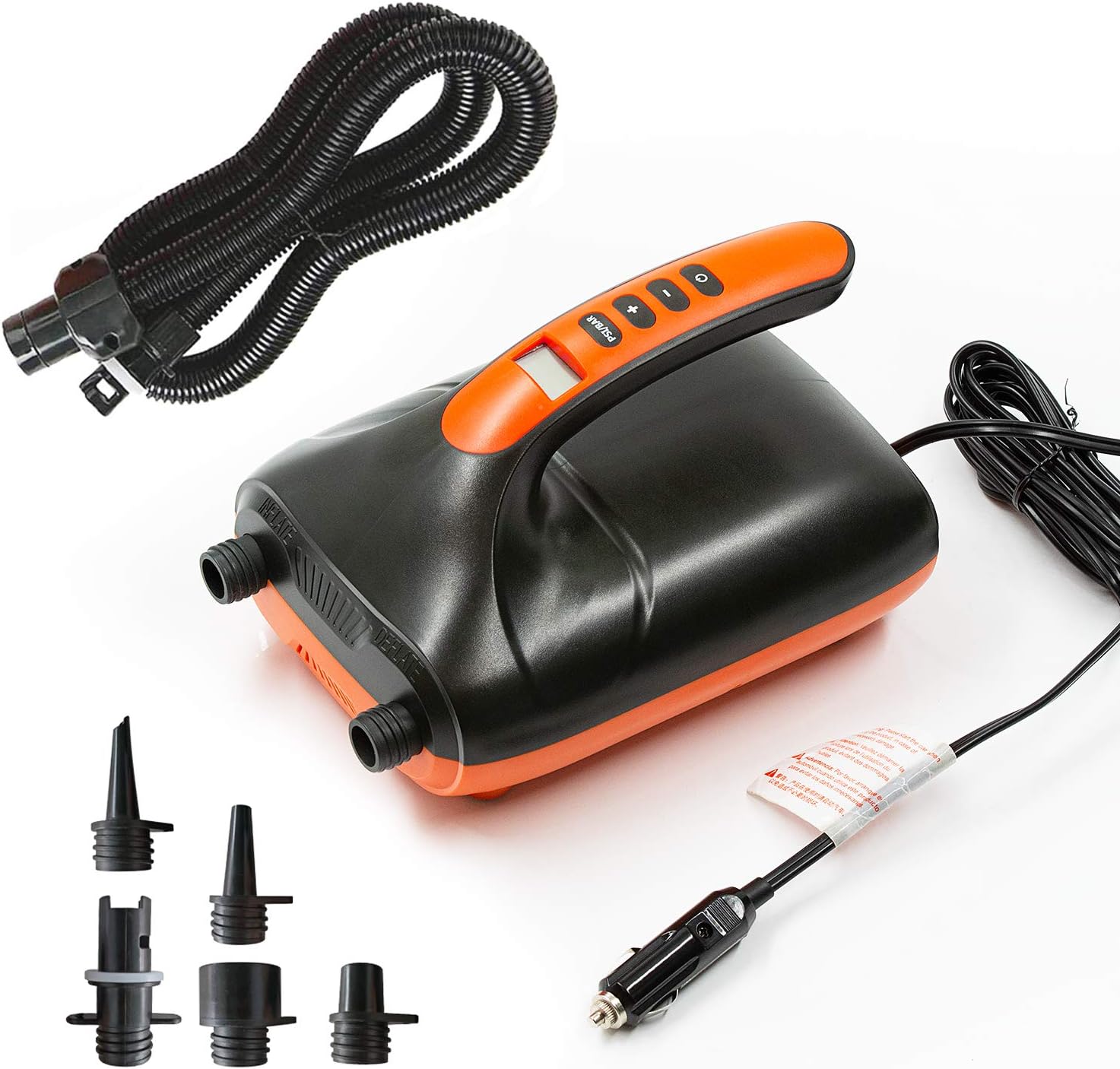 20PSI High Pressure Dual Stage SUP Air Pump with 12V DC Car Connector J544