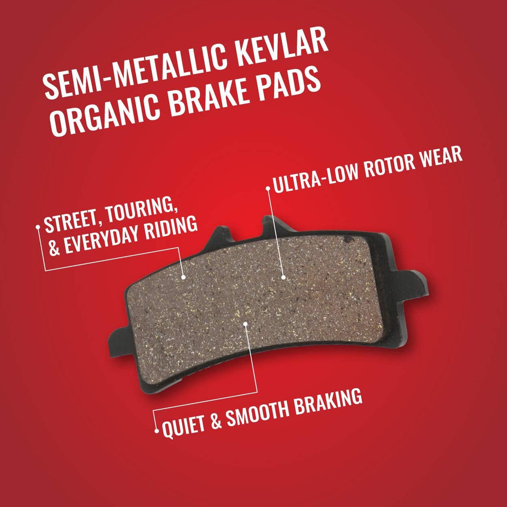 Front Organic Brake Pads Rotor Set Full Kit L6827