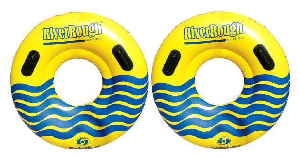 2 NEW Swimline 17035ST Swimming Pool River Rough 48" Heavy Duty Floating Tubes D67744