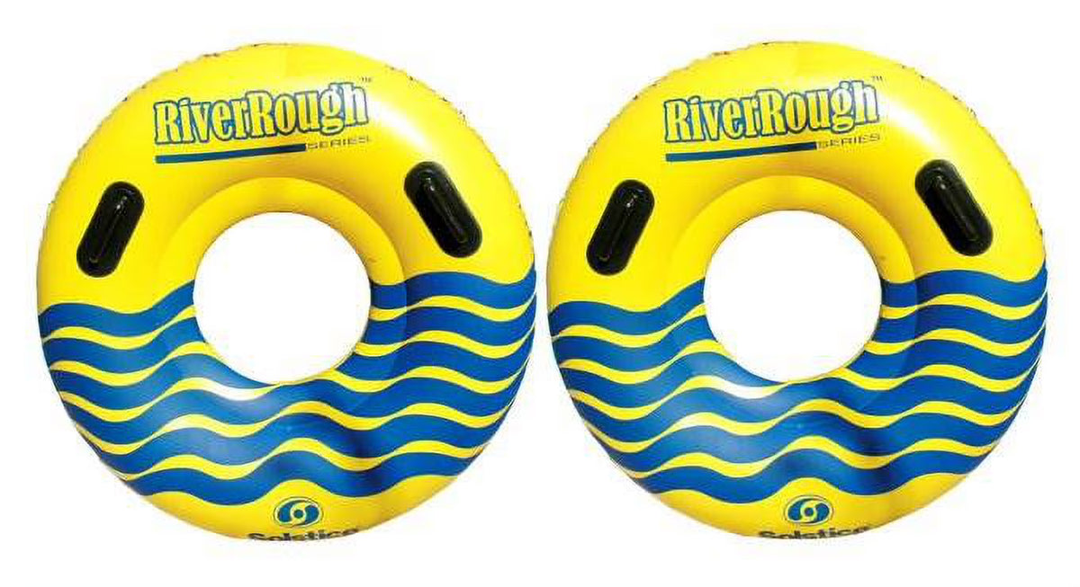 2 NEW Swimline 17035ST Swimming Pool River Rough 48" Heavy Duty Floating Tubes D67744
