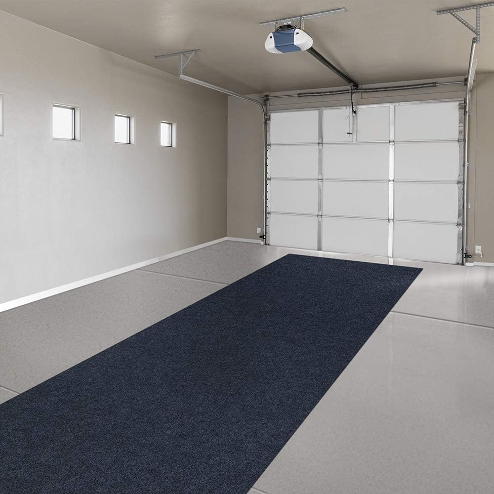 Indoor Outdoor Carpet with Rubber Marine Backing - Nautical Blue - 6 Feet x 10 Feet L21453