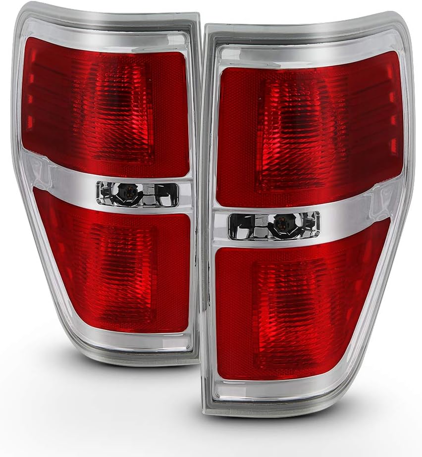 Red Smoked Lens Tail Lights Pair O36915