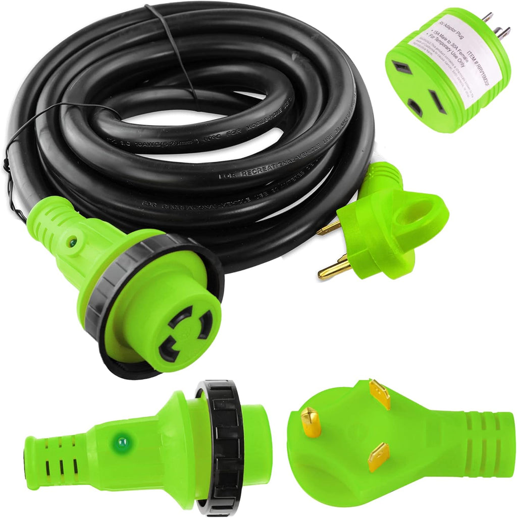 50' 30 AMP Power/Extension Cord with Locking Adapter N19695