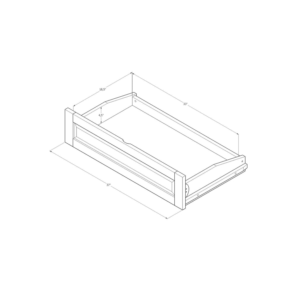 Butternut Futon Set with Storage Drawers and Mattress U968973