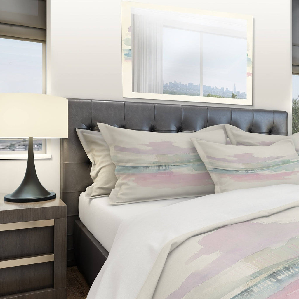 Full/Queen Geometric Bedding Set with 2 Shams T424