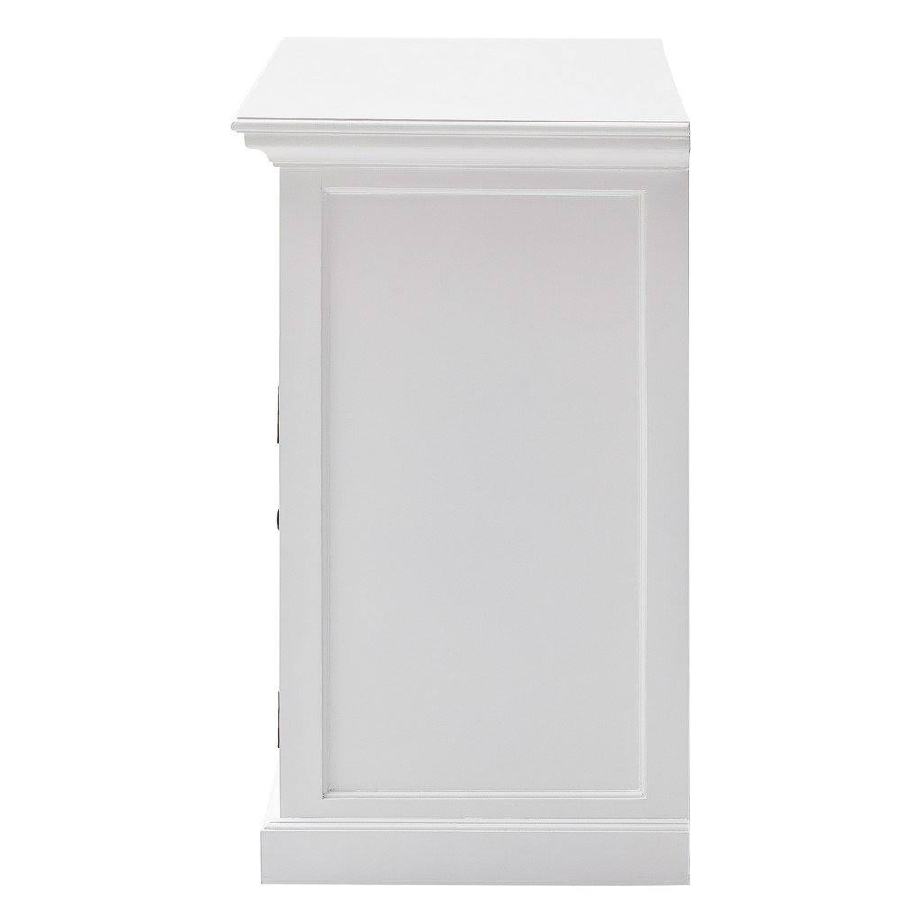 White Large Accent Cabinet with Baskets H32294