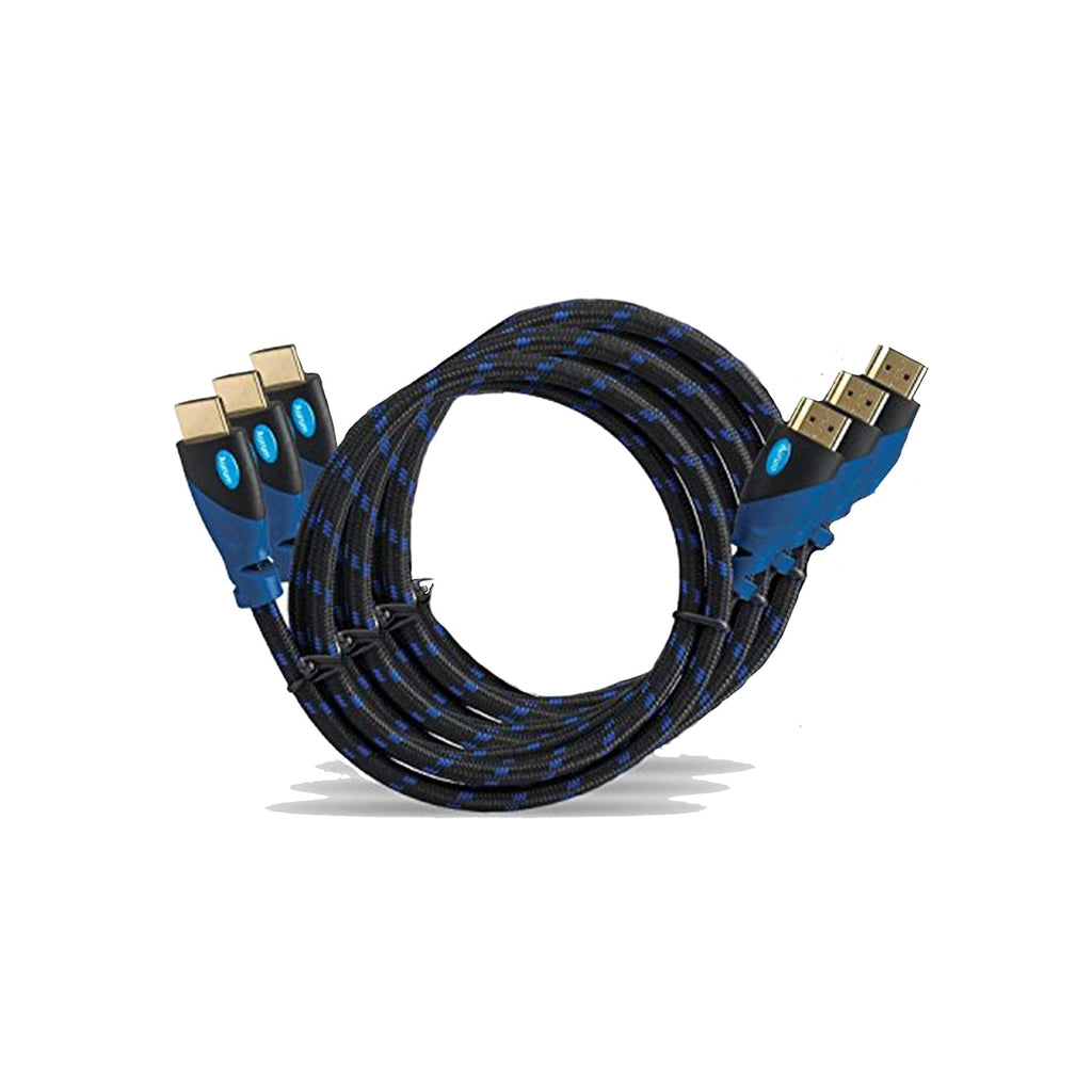 1.5 Ft Braided HDMI Cable with Ethernet, 5 Pack P1547