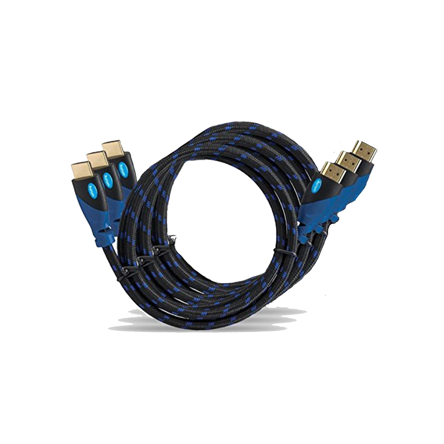 1.5 Ft Braided HDMI Cable with Ethernet, 5 Pack P1547