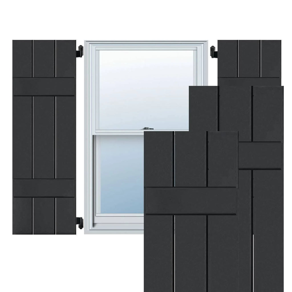 Black Pine Board and Batten Shutters Pair X1263