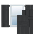 Black Pine Board and Batten Shutters Pair X1263
