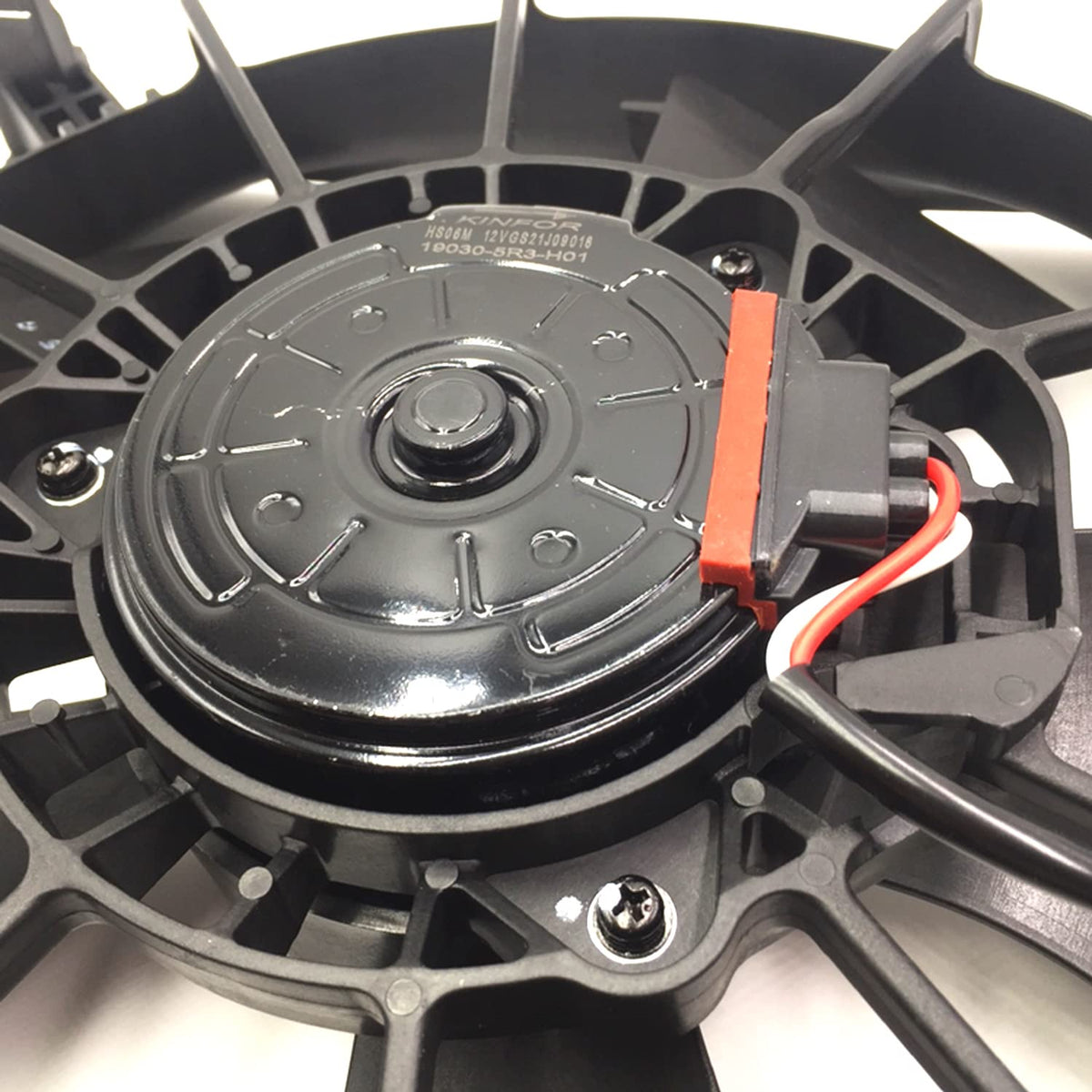 Black Engine Radiator Cooling Fan Assembly Pack of 2 R897